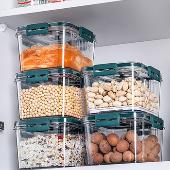 Контейнери за съхранение на пресни продукти, зеленчуци и плодове със запис на време Хладилник, контейнер за съхранение, контейнер и хладилни органайзери