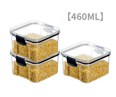 ömlesztett gabonafélékhez kamra rendszerező üvegek fedővel Otthoni konyhai rendszerezők Élelmiszer tárolás Konyhai konténer műanyag doboz tégelyek