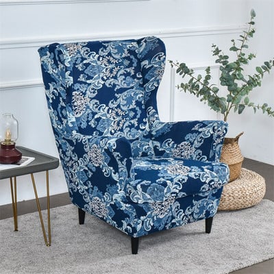 Floral Wing Navlaka za stolice Relax King Back Navlake za fotelje Elastične Wingback navlake za jednu sofu Navlake za stolice Otomanska navlaka za stolice