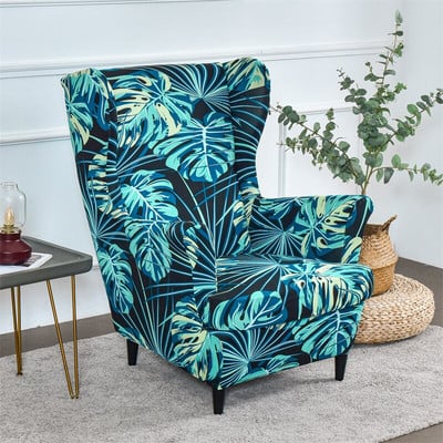 Floral Wing Navlaka za stolice Relax King Back Navlake za fotelje Elastične Wingback navlake za jednu sofu Navlake za stolice Otomanska navlaka za stolice