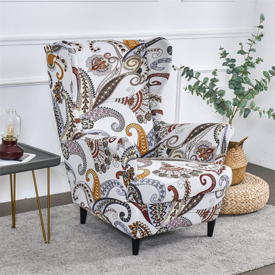 Floral Wing Navlaka za stolice Relax King Back Navlake za fotelje Elastične Wingback navlake za jednu sofu Navlake za stolice Otomanska navlaka za stolice