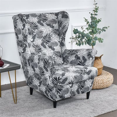 Floral Wing Navlaka za stolice Relax King Back Navlake za fotelje Elastične Wingback navlake za jednu sofu Navlake za stolice Otomanska navlaka za stolice