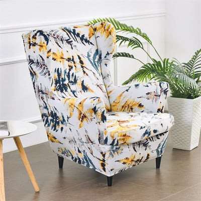 Floral Wing Navlaka za stolice Relax King Back Navlake za fotelje Elastične Wingback navlake za jednu sofu Navlake za stolice Otomanska navlaka za stolice