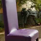 Kiváló minőségű vízálló PU étkezőszékhuzat bőr székhuzat Spandex elasztikus, sztreccs házas székek