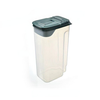 Пластмасови контейнери за съхранение Прозрачен запечатан резервоар за съхранение Кухня Домакинска кутия за съхранение на зърнени храни Запечатан резервоар за съхранение на храна