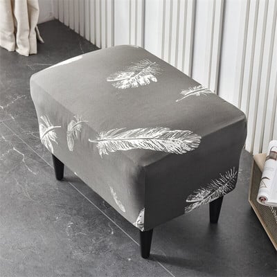 Листа Wing Калъф за стол Разтеглив спандекс Калъфи за фотьойли Nordic Ottoman Cover Подвижни калъфи за диван с калъфки за възглавници на седалките