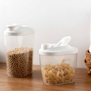 Пластмасов дозатор за зърнени култури Кухненски запечатани кутии Контейнер за храна Кутия Запечатани бутилки и буркани за хрупкавост Буркан за съхранение на зърнени храни