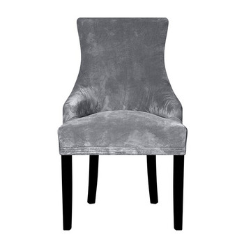 Наклонена калъфка за столове от истински кадифен плат голям размер XL размер Wing bakc Калъфи за кралски облегалки Калъфки за столове Калъфи за седалки за хотелско парти банкет