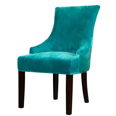 Tikras aksominis audinys nuožulnus kėdės užvalkalas didelis dydis XL dydis sparnas bakc karaliaus nugaros kėdės užvalkalai sėdynių užvalkalai viešbučio vakarėliui