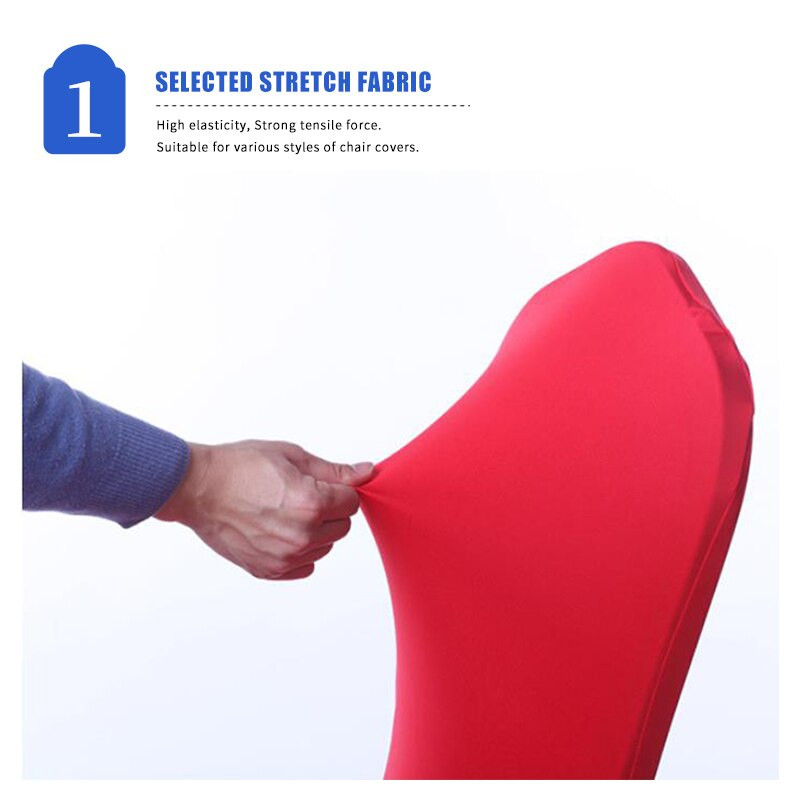 Pulmapeo toolide katted Spandex koos seelikuga Home Dinning Slipcover Peo istmekatted toolidele Tooli katted Söögituba