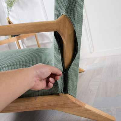 Navlaka za fotelju Navlaka za stolicu sa patentnim zatvaračem Rastezljiva drvena navlaka za stolicu Štitnik Elastična moderna uklonjiva navlaka za sjedalo Home Decor D30