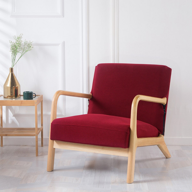 Navlaka za fotelju Navlaka za stolicu sa patentnim zatvaračem Rastezljiva drvena navlaka za stolicu Štitnik Elastična moderna uklonjiva navlaka za sjedalo Home Decor D30