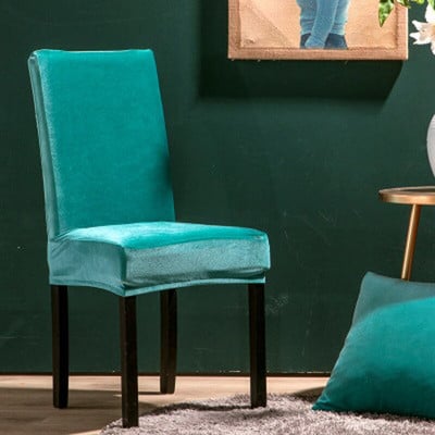 Meijuner pliušinio audinio stori kėdžių užvalkalai, tamprūs aksominiai sėdynių užvalkalai, elastingi suolo užvalkalai, skirti vestuvėms biuro kėdės vakarėliui