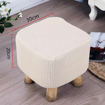 Vienspalviai kvadratiniai išmatų užvalkalai Storas tamprus mezgimas Apvalūs sėdynių užvalkalai Svetainės kėdės užvalkalai Namai Universali išmatų apsauga