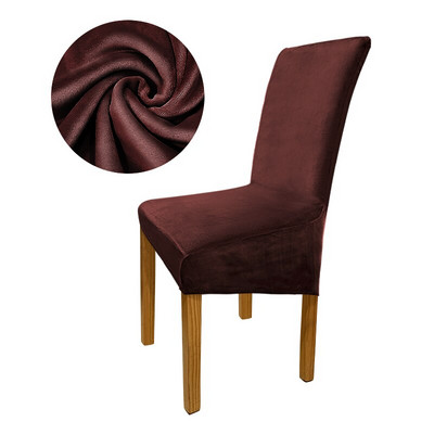 Poťah na stoličky Meijuner Velvet Fox Fabric, veľký, s dlhým operadlom, európsky štýl, poťahy na stoličky pre univerzálnu reštauráciu, hotelovú párty