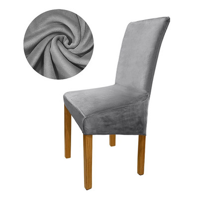 Poťah na stoličky Meijuner Velvet Fox Fabric, veľký, s dlhým operadlom, európsky štýl, poťahy na stoličky pre univerzálnu reštauráciu, hotelovú párty