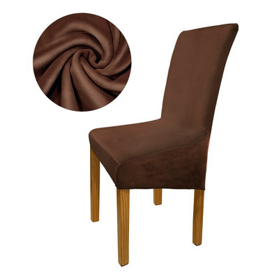 Poťah na stoličky Meijuner Velvet Fox Fabric, veľký, s dlhým operadlom, európsky štýl, poťahy na stoličky pre univerzálnu reštauráciu, hotelovú párty