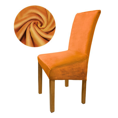 Poťah na stoličky Meijuner Velvet Fox Fabric, veľký, s dlhým operadlom, európsky štýl, poťahy na stoličky pre univerzálnu reštauráciu, hotelovú párty