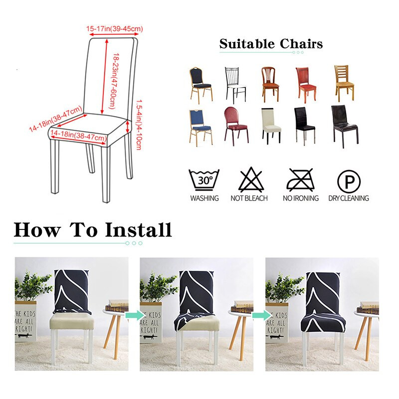 Jednobojna PU kožna navlaka za stolicu Restoran Uredska navlaka za naslon za stolicu Vodootporna navlaka za kućnu dekoraciju sjedala od ogrebotina