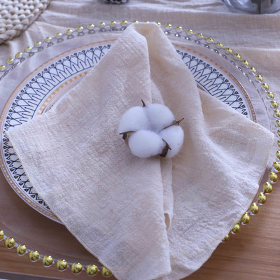 NP013A πλένεται χονδρική 10 τμχ/παρτίδα γάμου 40cm*40cm σκονισμένο ροζ πράσινο ιβουάρ 100% βαμβακερό πανί τραπεζοπετσέτας γάζα