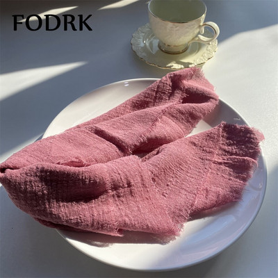 10 τμχ υφασμάτινη χαρτοπετσέτα (17x17``) Διακόσμηση τραπεζιού σερβιρίσματος Πετσέτα δείπνου για πιάτα κουζίνας Ματ Διακόσμηση Γάμου Λινό Υφασμάτινη γάζα