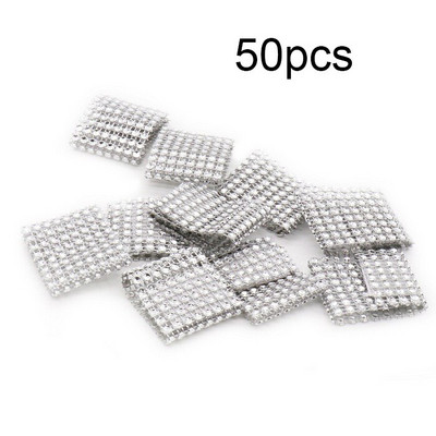 50Τμ 30cm Τετράγωνες Τραπεζοπετσέτες Πανί Σατέν Υφασμάτινο Πετσέτα Μαντήλι τσέπης για Γάμο Γενέθλια Home Party Hotel Gold Λευκό