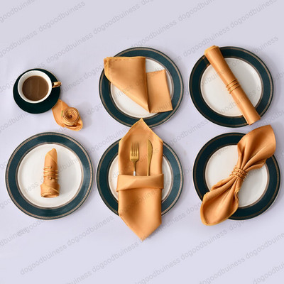50 bucăți 30X30cm șervețele reutilizabile șervețele din poliester satinat Batistă din pânză Banchet pentru nuntă Decoratiuni pentru acasă