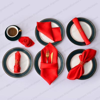 50 bucăți 30X30cm șervețele reutilizabile șervețele din poliester satinat Batistă din pânză Banchet pentru nuntă Decoratiuni pentru acasă
