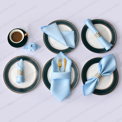 50 bucăți 30X30cm șervețele reutilizabile șervețele din poliester satinat Batistă din pânză Banchet pentru nuntă Decoratiuni pentru acasă