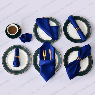 50 bucăți 30X30cm șervețele reutilizabile șervețele din poliester satinat Batistă din pânză Banchet pentru nuntă Decoratiuni pentru acasă