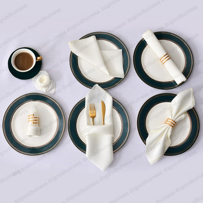 50 bucăți 30X30cm șervețele reutilizabile șervețele din poliester satinat Batistă din pânză Banchet pentru nuntă Decoratiuni pentru acasă