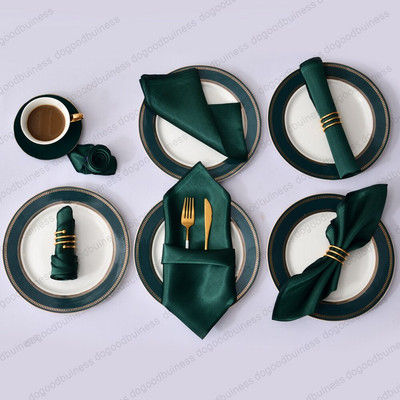 50 bucăți 30X30cm șervețele reutilizabile șervețele din poliester satinat Batistă din pânză Banchet pentru nuntă Decoratiuni pentru acasă
