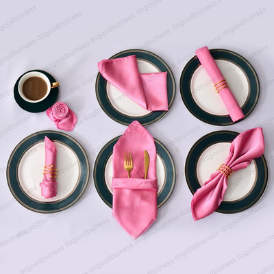 50 bucăți 30X30cm șervețele reutilizabile șervețele din poliester satinat Batistă din pânză Banchet pentru nuntă Decoratiuni pentru acasă