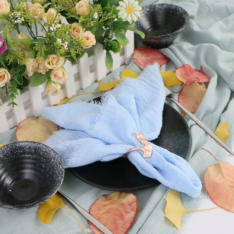 Gamyklinių tiesioginių medžiaginių servetėlių rinkinys iš 50 marlės krepinio medvilninio audinio 40x40 cm vakarienės arbatos rankšluostis virtuvės vestuvių stalo Velykų dekoras