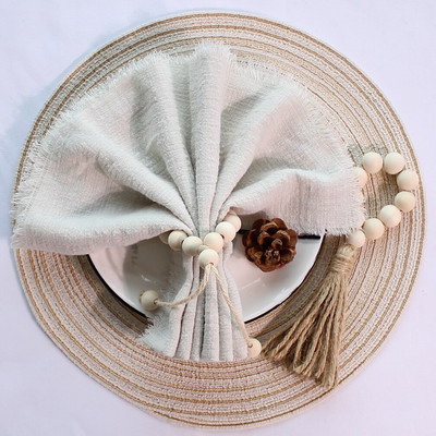 10 db-os géz kreppszövet szalvéták pamut szövet 40x40cm törölköző otthoni konyhaasztal ősz húsvéti ramadán rusztikus esküvői dekoráció