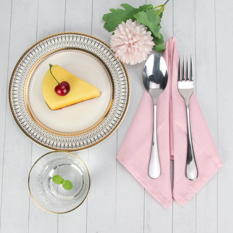 Set od 12 kom. Platnene salvete 40x40cm pamučne lanene salvete Podmetači za stol mekane salvete za blagovaonski stol podloga za dječji stol Tkanina za salvete