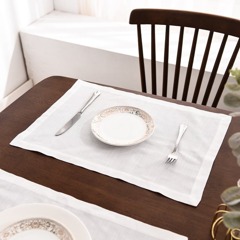 Lanene salvete od 12 komada Stolnjaci za zabave Salvete za večeru Restoran Domaće vjenčanje Lanene salvete Restoran Vjenčanice
