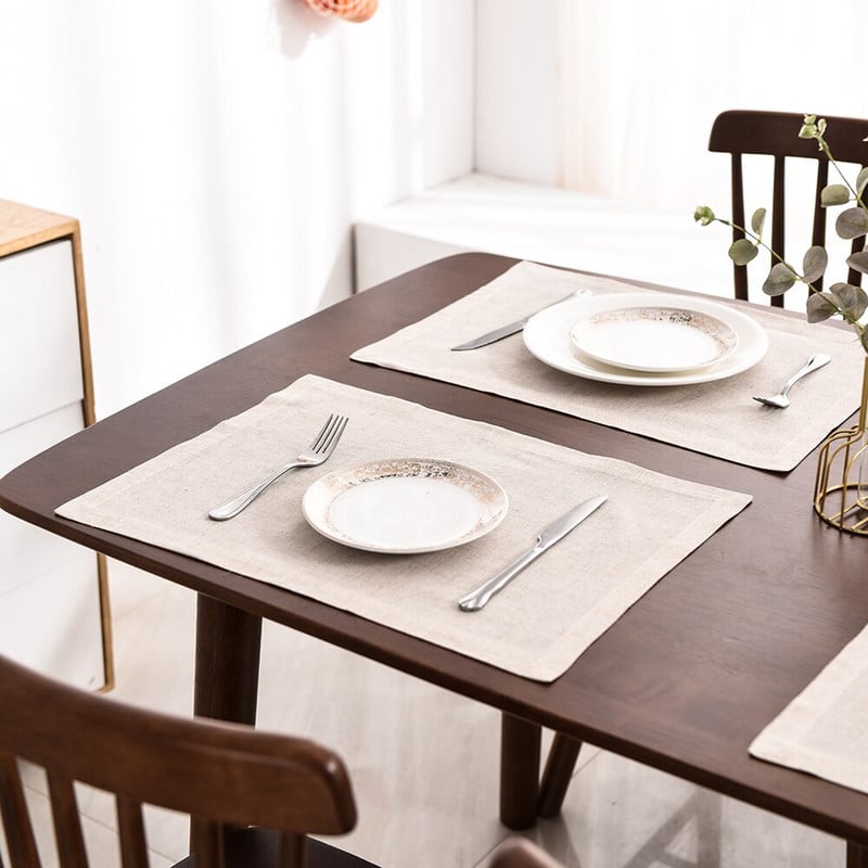 Lanene salvete od 12 komada Stolnjaci za zabave Salvete za večeru Restoran Domaće vjenčanje Lanene salvete Restoran Vjenčanice