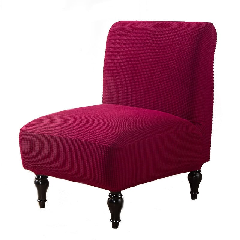 Accent Κάλυμμα καρέκλας Corn Fleece μονόχρωμο Κοντό κάθισμα πλάτης χωρίς μπράτσα Κάθισμα ολισθαίνοντα ελαστικά προστατευτικά για διακόσμηση σπιτιού σαλονιού