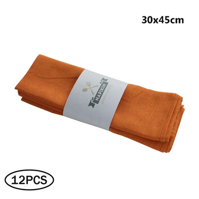 12 KOM Polipamučne tkanine salvete, periva i višekratna podloga, izdržljiva šarena tkanina, za kuhinju, blagovaonicu, vjenčanu dekoraciju