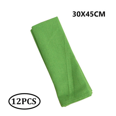 12 KOM Polipamučne tkanine salvete, periva i višekratna podloga, izdržljiva šarena tkanina, za kuhinju, blagovaonicu, vjenčanu dekoraciju