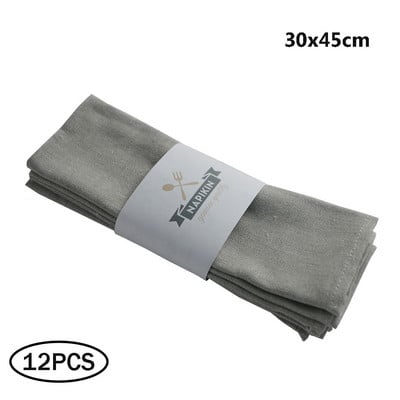 12 KOM Polipamučne tkanine salvete, periva i višekratna podloga, izdržljiva šarena tkanina, za kuhinju, blagovaonicu, vjenčanu dekoraciju