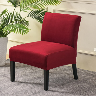 Baršunasta navlaka za stolicu bez ruku Čvrsta jednostruka navlaka za kauč Nordijski naglasak Rastezljive navlake za stolice Elastična jeftina zaštitna navlaka za kauč