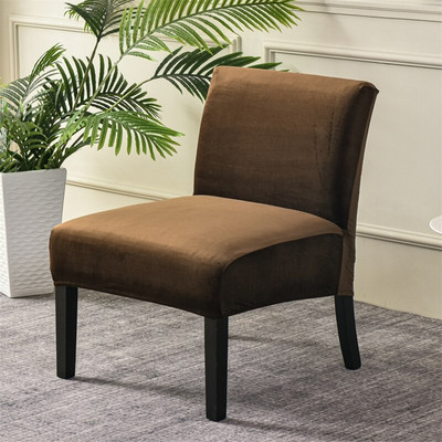 Baršunasta navlaka za stolicu bez ruku Čvrsta jednostruka navlaka za kauč Nordijski naglasak Rastezljive navlake za stolice Elastična jeftina zaštitna navlaka za kauč