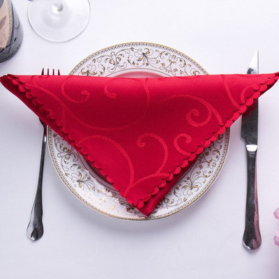 10 ks/sada polyesterových štvorcových obrusov 48 cm na svadobné, narodeninové, dekoračné, umývateľné, umývateľné, kuchynské, večerné obrúsky