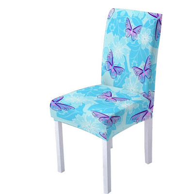 3D leptir spandex navlaka za stolice za blagovaonicu Navlake za stolice s visokim naslonom za dnevnu sobu Vjenčanje Božićni ukrasi