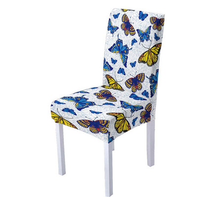 3D leptir spandex navlaka za stolice za blagovaonicu Navlake za stolice s visokim naslonom za dnevnu sobu Vjenčanje Božićni ukrasi