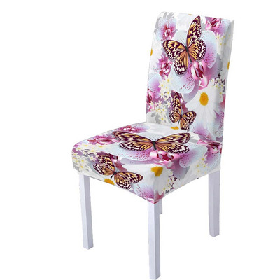 3D leptir spandex navlaka za stolice za blagovaonicu Navlake za stolice s visokim naslonom za dnevnu sobu Vjenčanje Božićni ukrasi