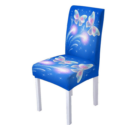 3D leptir spandex navlaka za stolice za blagovaonicu Navlake za stolice s visokim naslonom za dnevnu sobu Vjenčanje Božićni ukrasi
