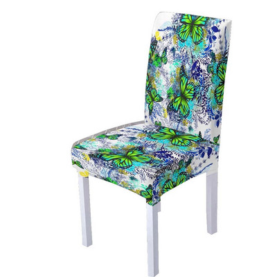 3D leptir spandex navlaka za stolice za blagovaonicu Navlake za stolice s visokim naslonom za dnevnu sobu Vjenčanje Božićni ukrasi